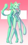  &lt;3 2017 anthro anthro_on_anthro blush breast_grab breasts cat duo feline female female/female fingering grabbing_from_behind hand_on_breast incest linda_(nekuzx) mammal melina_(nekuzx) nekuzx sibling simple_background sisters standing twincest twins vaginal vaginal_fingering 