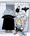 2024 age_difference alucard_(castlevania) amon_sheep belt belt_buckle black_bottomwear black_cape black_clothing black_coat black_footwear black_pants black_shoes black_topwear blonde_hair blue_sky boots bottomwear box brown_belt brown_boots brown_clothing brown_footwear buckle cape castlevania clothed clothed_humanoid clothed_male clothing coat colored container dhampir digital_drawing_(artwork) digital_media_(artwork) dracula_(castlevania) duo father_(lore) father_and_child_(lore) father_and_son_(lore) featureless_hands footwear fully_clothed fully_clothed_humanoid fully_clothed_male grey_bow grey_hair grey_wall hair holding_marker holding_object humanoid humanoid_pointy_ears inside japanese_description konami larger_humanoid larger_male long_hair looking_at_another male male_humanoid marker mouthless noseless not_furry older_humanoid older_male open_clothing open_coat open_topwear pale_skin pants parent_(lore) parent_and_child_(lore) parent_and_son_(lore) pointy_ears pupils shaded shoes size_difference sky slit_pupils son_(lore) standing tan_body tan_skin topwear vampire wall_(structure) white_curtains window window_curtains younger_humanoid younger_male