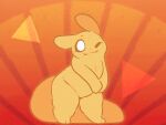 abstract_background ambiguous_anthro ambiguous_gender animated anthro big_tail biped black_sclera casual_nudity dancing eyes_closed featureless_crotch huge_tail long_tail monk_(rain_world) nude_ambiguous nude_anthro one_eye_closed open_mouth pupils rain_world slightly_chubby slightly_chubby_ambiguous slightly_chubby_anthro slugcat smile soarfloh solo tail thick_tail videocult white_eyes white_pupils wink yellow_body yellow_skin
