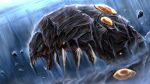  absurdres arthropod_limbs bug burrowing carapace commentary_request giant_insect hen_na highres korean_commentary limbus_company lobotomy_corporation no_humans open_mouth ordeal_of_amber project_moon pustules sharp_teeth teeth worm 
