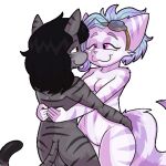 animated anthro balls breasts disterious duo eyewear felid feline female fluffy fluffy_tail genitals goggles hands_on_hips harmony_the_lombax lombax making_out male male/female mammal nude puchipi ratchet_and_clank sony_corporation sony_interactive_entertainment standing tail