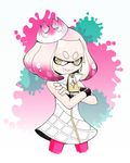  2017 cephalopod clothing crown female hato hi_res humanoid inkling marine nintendo not_furry pearl_(splatoon) smile solo splatoon tentacle_hair tentacles video_games 