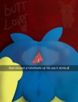 absurd_res anal_fluids anthro anus anus_peek ball_tuft balls bar bed bedroom blue_body blue_fur bodily_fluids buttlovervr cyndaquil cyndaquil_(starters) duo emoji father_(lore) father_and_child_(lore) father_and_son_(lore) first_person_view fur furniture generation_2_pokemon genitals hand_on_butt hi_res holding_butt imminent_sex implied_insertion incest_(lore) incest_play larger_sub lying lying_on_bed male male/male mr._typhlosion_(starters) nintendo object_in_ass on_bed parent_(lore) parent_and_child_(lore) parent_and_son_(lore) pokemon pokemon_(species) size_difference smelly snapchat son_(lore) starters_(movieunleashers) steam stretched_anus submissive text tuft typhlosion yellow_body yellow_fur