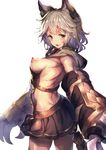  animal_ears granblue_fantasy nipples no_bra redcomet tagme weapon 