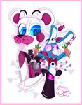  2017 absurd_res animatronic bear bow_tie digital_media_(artwork) five_nights_at_freddy&#039;s funtime_freddy_(fnafsl) hat hi_res lagomorph machine male mammal puppet puppet_bonnie_(fnafsl) rabbit robot sideshow-spottus simple_background sister_location top_hat video_games 