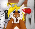  balls brony canine crying cum cum_in_ear equine horse inflation invalid_tag khaospone kitshokit male male/male mammal paws penis pony tears wolf zebra 