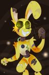  2017 absurd_res animatronic digital_media_(artwork) five_nights_at_freddy&#039;s five_nights_at_freddy&#039;s_3 hi_res lagomorph machine male mammal rabbit robot sideshow-spottus simple_background springtrap_(fnaf) video_games 