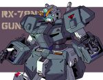  armor artist_name character_name commentary energy_sword english_commentary fins full_armor glowing glowing_eyes green_eyes gundam gundam_0080 gundam_alex head_fins highres jackoonz mecha mecha_focus robot solo sword v-fin vernier_thrusters weapon weapon_on_back 