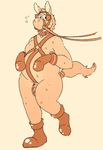  2017 anthro bdsm boots bridle chastity chastity_cage clothing collar digital_drawing_(artwork) digital_media_(artwork) equine footwear gloves harness horse large_nose leather male mammal nervous pawpadpup petplay pony ponyplay roleplay simple_background solo sweat 