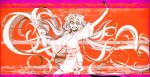  buttoned_cuffs buttons charlotte_wiltshire ghostandpals glitch hello_charlotte long_hair long_sidelocks looking_at_viewer messy_hair orange_background shirt sidelocks skirt smile twintails very_long_hair very_long_sidelocks white_hair white_shirt white_skirt yellow_eyes 