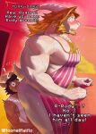 ! 2boys absurdres anilingus antlers apron armpit_hair artist_name asgore_dreemurr bara beard biceps black_hair blonde_hair blush brown_fur bulge chest_hair commentary deltarune english_commentary english_text erection erection_under_clothes facial_hair floppy_ears furry furry_male goat_horns highres horns looking_to_the_side male_focus meme moonelmalito multiple_boys muscular muscular_male naked_apron open_mouth pectorals pink_apron reindeer_antlers reindeer_boy right_in_front_of_my_salad?_(meme) rudolph_holiday surprised sweat tank_top twitter_username utdr_(toby_fox) veins veiny_arms very_sweaty white_fur white_tank_top wide-eyed yaoi 
