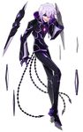  :d add_(elsword) black_bodysuit black_footwear black_gloves black_sclera bodysuit boots diabolic_esper_(elsword) elsword evil_smile full_body gloves highres hwansang knee_boots looking_at_viewer male_focus official_art open_mouth popped_collar purple_eyes shaded_face sharp_teeth silver_hair smile solo teeth transparent_background 
