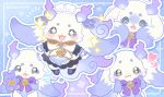  +_+ 1other :3 :d :i @_@ apron artist_name bell black_dress black_shoes blue_background blush bow bowtie chibikemo commentary_request dress eating flying_sweatdrops frilled_dress frilled_sleeves frills furry gold_trim green_eyes hands_on_own_cheeks hands_on_own_face hands_up heart holding holding_own_ears holding_stuffed_toy jingle_bell looking_at_viewer lunlun_(maid)_(nijisanji) lunlun_(nijisanji) maid maid_apron maid_headdress multiple_views neck_bell nijisanji notice_lines official_alternate_costume open_mouth outline polka_dot polka_dot_background pretzel_(lunlun) puffy_short_sleeves puffy_sleeves rope shoes short_sleeves smile sparkle stuffed_animal stuffed_toy sweat tearing_up teddy_bear trembling turn_pale twitter_username virtual_youtuber wavy_eyes white_apron white_bow white_bowtie white_fur white_outline wrist_cuffs yanagi_(sham0o081) 