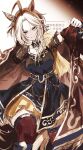  ahoge animal_ears black_boots black_dress boots breasts burning_as_one_(umamusume) coat colored_bangs commentary_request dress ear_covers epaulettes highres horse_ears horse_girl long_hair medium_breasts multicolored_hair open_clothes open_coat orange_hair orfevre_(umamusume) parted_lips purple_eyes red_coat red_thighhighs single_ear_cover smile thighhighs two-tone_hair umamusume white_hair yue_(lov_n_n) 