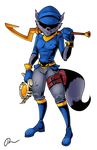  2017 anthro clothing danny-jay fur hat hi_res male mammal procyonid raccoon sly_cooper sly_cooper_(series) video_games 