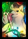  blue_eyes candy candy_cane canine caramel_(insomniacovrlrd) christmas dog eyewear feral food fur glasses holidays insomniacovrlrd jewelry licking mammal seductive shiba_inu solo tan_fur tongue tongue_out 