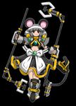  animal_ears bag commentary_request dowsing_rod graphite_(medium) grey_hair highres mechanical_pencil mouse_ears mouse_tail nazrin pencil red_eyes solo tail touhou traditional_media uwa_(rakko) 