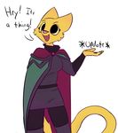  anthro biped ciderward clothed clothing feline female fully_clothed fur katia_managan mammal paws prequel smile the_elder_scrolls video_games webcomic yellow_fur 