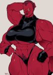 4_arms 4_eyes abs alien ben_10 big_breasts black_clothing black_gloves black_handwear black_lips black_panties black_underwear breasts cartoon_network clothing female female_humanoid gloves grey_background hair handwear hi_res huge_breasts humanoid lips looking_at_viewer looma_red_wind multi_arm multi_eye multi_limb muscular muscular_female muscular_humanoid navel not_furry panties pubes red_body red_hair red_pubes red_skin simple_background solo standing tetramand thedarkzircon thick_thighs under_boob underwear wide_hips yellow_sclera
