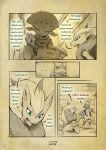 2026 absurd_res anthro arm_scar arm_tattoo asche_(truescorn) biped blue_eyes chest_spike clarity_(truescorn) claws colored comic dialogue english_text eyelashes female female_anthro fur generation_4_pokemon generation_5_pokemon hand_spike hi_res huge_filesize lucario male male_anthro nintendo orchid_(truescorn) outside page_number pokemon pokemon_(species) pokemon_mystery_dungeon red_eyes red_tattoo scar spike_chunsoft spikes spikes_(anatomy) tail tattoo text toe_claws truescorn weavile zoroark