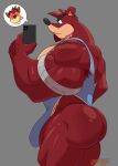 2026 abs activision anthro armpit_hair bandicoot barazoku beard biceps big_arms big_bulge big_butt big_muscles black_hair black_nose body_hair bubble_butt bulge butt crash_bandicoot crash_bandicoot_(series) crunch_bandicoot deltoids detailed_bulge duo electronics eyebrows facial_hair floppy_ears forearm_muscles frown fur genital_outline genitals glistening glistening_body glistening_butt goatee green_eyes grey_background grin hair heart_eyes heart_symbol hi_res holding_object holding_phone male male/male mammal manly marsupial muscular muscular_anthro muscular_male okrizo831 orange_body orange_fur pecs penis penis_outline phone red_body red_fur red_hair side_view simple_background smile tan_body tan_fur thick_eyebrows thick_thighs tongue tongue_out triceps wrestling_singlet