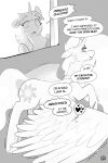 abstract_background absurd_res balls blush bodily_fluids comic crown cutie_mark dialogue english_text equid equine female feral feral_on_feral fizzlesoda2000 friendship_is_magic from_behind_position genitals group gynomorph gynomorph/female hasbro headgear heart_symbol hi_res hooves horn horse incest_(lore) intersex intersex/female looking_back mammal mane monochrome my_little_pony mythological_creature mythological_equine mythology princess_celestia_(mlp) princess_luna_(mlp) raised_hoof royalty sex shaking sibling_(lore) sister_(lore) sisters_(lore) size_difference speech_bubble stealth_sex surprised sweat sweatdrop tail text trio twilight_sparkle_(mlp) unicorn winged_unicorn wings