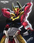 4_arms 4_eyes abs alien armor bandage bandaged_arm bandaged_torso bandaged_wrist ben_10 big_breasts black_clothing black_leotard black_lips breasts cartoon_network clothing eyelashes female female_humanoid headgear helmet hi_res humanoid leotard lips looma_red_wind maytrix_xdx multi_arm multi_eye multi_limb muscular muscular_female muscular_humanoid orange_sclera red_body red_skin solo tetramand tight_clothing