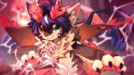 2026 2_horns 4_fingers :3 absurd_res anthro biped blue_eyes blush blush_lines cel_shading chest_tuft digital_drawing_(artwork) digital_media_(artwork) dragon dragon_horn fingers fur furred_dragon furred_scalie grey_body grey_fur hair heterochromia hi_res hlg7777 horn jewelry kemono looking_at_viewer male multicolored_body multicolored_fur mythological_creature mythological_scalie mythology navel necklace pawpads purple_hair red_eyes red_horn scalie shaded solo tuft wallpaper warm_colors white_body white_fur