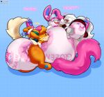 absurd_res bdsm big_diaper blindfold bondage bound cinccino crown diaper eeveelution feral generation_5_pokemon generation_6_pokemon generation_9_pokemon group headgear hi_res huge_diaper keroberos_(keroberos) kissing male male/male nintendo pawmot pokemon pokemon_(species) royalty sylveon the_sheepl tiara trio