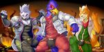  anthro avian building bulge canine car clothed clothing falco_lombardi fight fox fox_mccloud group macro male mammal nintendo soliscanis star_fox vehicle video_games wolf wolf_o&#039;donnell 