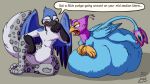 16:9 abdominal_bulge ambiguous_gender ambiguous_prey avian english_text feral feral_pred gryphon gyro_feather gyrotech hi_res male male_pred multiple_prey mythological_avian mythological_creature mythology same_size_vore silent_e text vore widescreen