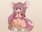 2025 4:3 absurd_res accessory anthro biped bow_ribbon brown_eyes brown_hair cel_shading chikuwaburo clothed clothed_anthro clothed_female clothing digital_drawing_(artwork) digital_media_(artwork) digitigrade dress duel_monster fairy_tail-matchgiru fairy_tail_(archetype) female female_anthro front_view fully_clothed fully_clothed_anthro fully_clothed_female furgonomics hair hi_res highlights_(coloring) leg_markings long_hair mammal markings mouse multicolored_hair murid murine purple_highlights ribbons rodent shaded simple_background slim slim_anthro slim_female socks_(marking) solo straight_hair tail tail_accessory tail_bow tail_ribbon tan_background two_tone_hair yu-gi-oh!