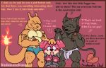 2026 2_horns alcohol anthro arrow_sign artist_name beard beer beer_bottle beverage black_body black_ears black_fur black_nose black_tail bodily_fluids bottle bottomwear brown_nose bulge canid canine canis charizard chihuahua claws clothed clothing container demon dialogue digital_media_(artwork) domestic_dog english_text exclamation_point facial_hair fire flaming_tail front_view fur generation_1_pokemon green_clothing green_underwear grey_clothing grey_suit grey_topwear group hand_on_head heart_tail hi_res holding_head horn hybrid infidelity kedamonokamu male male/male mammal motion_lines multicolored_body multicolored_fur multicolored_scales muscular muscular_anthro muscular_male nintendo orange_body orange_nose orange_scales orange_tail paco_(kedamonokamu) pants pecs pink_body pink_ears pink_fur pokemon pokemon_(species) profanity purple_bottomwear purple_clothing purple_eyes purple_pants purple_underwear question question_mark red_horn red_tail scales slightly_chubby slightly_chubby_male smile spade_tail speech_bubble standing suit sweat tail tan_body tan_fur text topwear toy_dog trio two_tone_body two_tone_fur two_tone_scales underwear underwear_only vein veiny_muscles wolf
