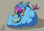 abdominal_bulge ambiguous_gender ambiguous_prey avian female female_prey feral feral_pred gryphon gyro_feather gyrotech kirin_(mlp) male male_pred multiple_prey mythological_avian mythological_creature mythology oral_vore same_size_vore silent_e vore