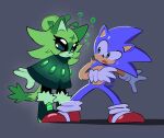 2026 alien antennae_(anatomy) anthro belly black_eyes blaze_the_cat blue_body blue_fur blue_quills bodily_fluids boots clothed clothed_anthro clothed_female clothing duo eulipotyphlan female footwear fully_clothed fully_clothed_anthro fully_clothed_female fur glorb_blaze gloves green_body green_boots green_clothing green_eyes green_footwear green_fur green_gloves green_handwear green_poncho handwear hedgehog hi_res male mammal outcome_memories poncho quavernsfw quills_(anatomy) red_clothing red_footwear red_shoes roblox sega shoes socks sonic_the_hedgehog sonic_the_hedgehog_(series) surprised sweat sweatdrop tan_arms tan_belly tan_inner_ear tan_mouth white_clothing white_footwear white_gloves white_handwear white_socks