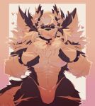 abs anthro arm_scar bracelet canid canine canis chest_tuft clothing collar detailed digital_drawing_(artwork) digital_media_(artwork) ear_piercing fur hair half-closed_eyes head_tuft heart_symbol hearts_around_head hi_res hybrid inner_ear_fluff jewelry male mammal markings messy_fur messy_hair muscular muscular_anthro muscular_male narrowed_eyes neck_tuft nipples pecs piercing pleading_eyes proton_(zappyron) scar shaded sharp_teeth solo spiked_bracelet spikes tail tail_tuft teeth thick_thighs thong tongue tongue_out tuft underwear wide_hips wolf zappyron