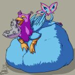 abdominal_bulge ambiguous_gender ambiguous_prey avian feral feral_pred gryphon gyro_feather gyrotech male male_pred multiple_prey mythological_avian mythological_creature mythology oral_vore same_size_vore silent_e vore