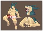  2018 anal anthro anus balls big_butt blush butt clothed clothing cum digital_media_(artwork) erection male male/male nintendo niple nipples nude open_mouth partially_clothed penis pok&eacute;mon pok&eacute;mon_(species) quil simple_background siriuswolfus slightly_chubby smile solo tongue typhlosion underwear video_games 