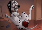 101_dalmatian_street 101_dalmatians absurd_res animal_dildo animal_genitalia animal_sex_toy animal_vulva anus bdsm bondage bound box canid canine canine_dildo canine_genitalia canine_vulva canis container dalmatian delilah_(101_dalmatians) digitigrade dildo disney domestic_dog female feral forced forced_masturbation frommarstomercury fur genitals hi_res knot knotted_dildo large_penetration looking_down mammal masturbation muzzle_(object) muzzled penetration sex sex_toy shaded signature solo spots stretched_vagina vaginal vaginal_masturbation vaginal_penetration vulva white_body white_fur wire_basket_muzzle