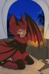  animal_humanoid anthro bat bat_humanoid big_ears breasts dark_skin demon dragon_quest dragon_quest_xi female fluffy fur glowing glowing_eyes hair humanoid invalid_tag inviting mammal nude solo soulcentinel square_enix succubat video_games wagon wings 