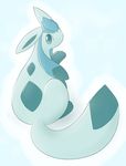  canine delta-eon eeveelution glaceon mammal nintendo pok&eacute;mon pok&eacute;mon_(species) sitting solo video_games 