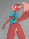  after_sex angry anus blush bottom_view bottomless butt canine clothed clothing cum cum_drip cum_in_pussy cum_inside dripping embarrassed female five_nights_at_freddy&#039;s fox foxy_(fnaf) fur looking_at_viewer looking_back mammal maypul_syrup pussy raised_tail rear_view red_fur red_nose shirt sweat sweatdrop video_games 