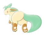  butt canine delta-eon eeveelution leafeon mammal nintendo pok&eacute;mon pok&eacute;mon_(species) solo video_games 