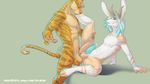  anal antlers atty cat erection feline hair horn humanoid_penis hustler_(artist) jackalope lagomorph male male/male mammal nude penetration penis simple_background 