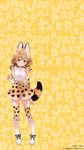  animal_ears fly kemono_friends serval tail thighhighs 