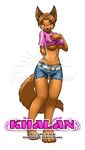  anthro belt brown_fur canine clothing eric_m_deal female fox fur goddess_khalan invalid_tag mammal polar_and_vulpie_saga shorts simple_background text trezhurisland watermark 