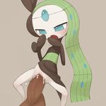  balls blue_eyes blush clitoris cum cum_in_pussy cum_inside disembodied_penis female green_hair hair half-closed_eyes hi_res legendary_pok&eacute;mon long_hair looking_down male meloetta nintendo open_mouth penis pok&eacute;mon pok&eacute;mon_(species) pussy sex simple_background spread_legs spreading tears uncensored vaginal video_games youjomodoki 