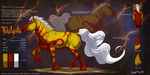  2009 animal_genitalia detailed_background digital_media_(artwork) equine feral grypwolf hair horse male mammal model_sheet sheath solo white_hair 