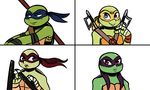  2017 anthro bandanna blue_eyes bust_portrait clothed clothing fan_character female group hand_wraps holding_object holding_weapon hook_sword inkyfrog looking_at_viewer male mask melee_weapon mole_(marking) nightstick polearm portrait red_eyes reptile scalie shell simple_background teenage_mutant_ninja_turtles turtle weapon white_background wraps wrist_wraps 