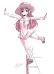  breasts fairy_tail female full_body hat long_hair looking_at_viewer mashima_hiro small_breasts solo wendy_marvell 